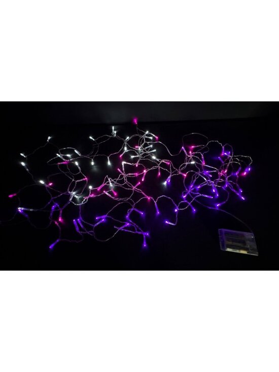 N/A Other - String Lights Battery-Powered LED Purple & White Glow Indoor/Outdoor Use DIY